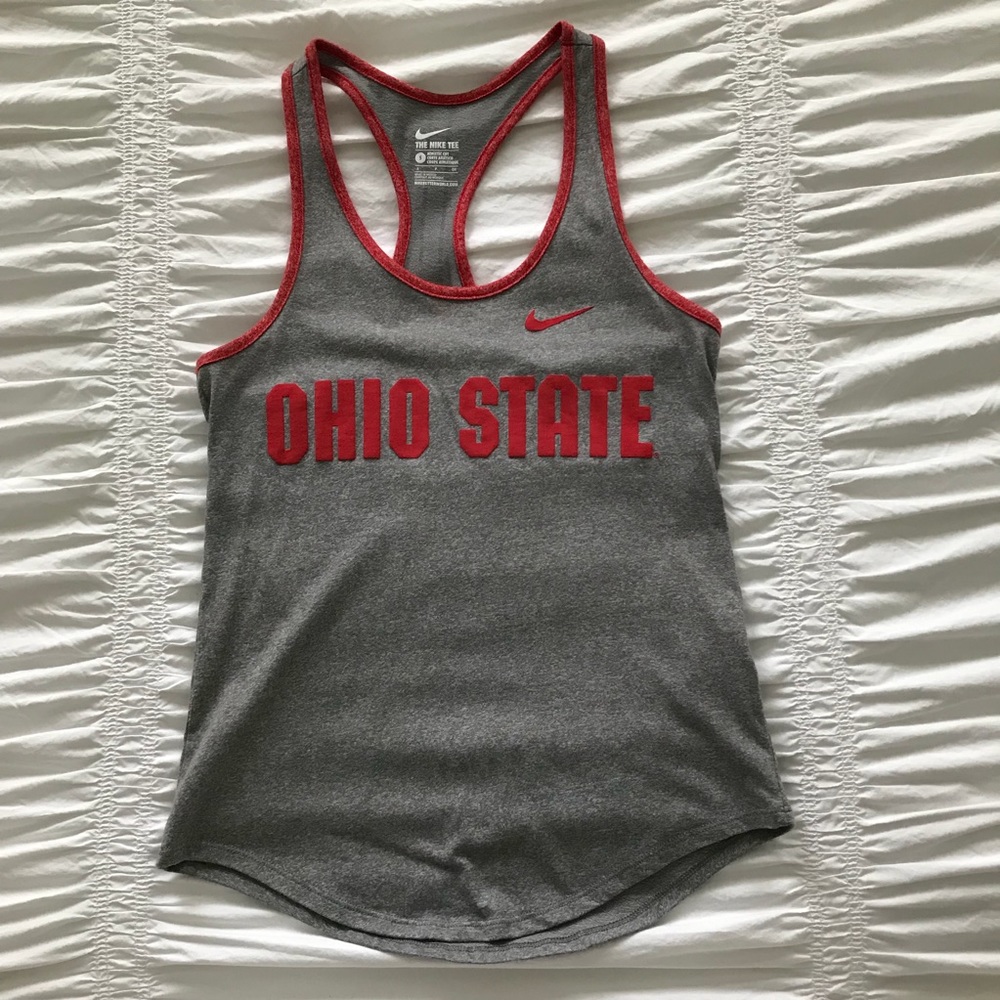 Grey Nike Ohio State tank top